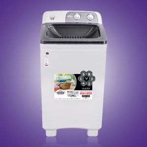 Single Washing Machine K.E 4000-BS-Gray (Built In Sink) 12Kg