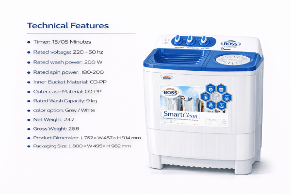 399dd8d2-878e-43a6-8f02-6691d468b7bf KE-8500-BS White Twin Tub Washing Machine