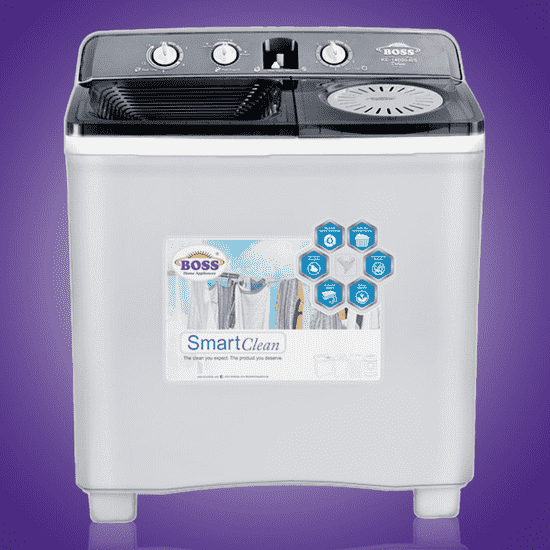 5-transformed Twin Tub Washing Machine KE-8500-BS (Gray) 9-Kg