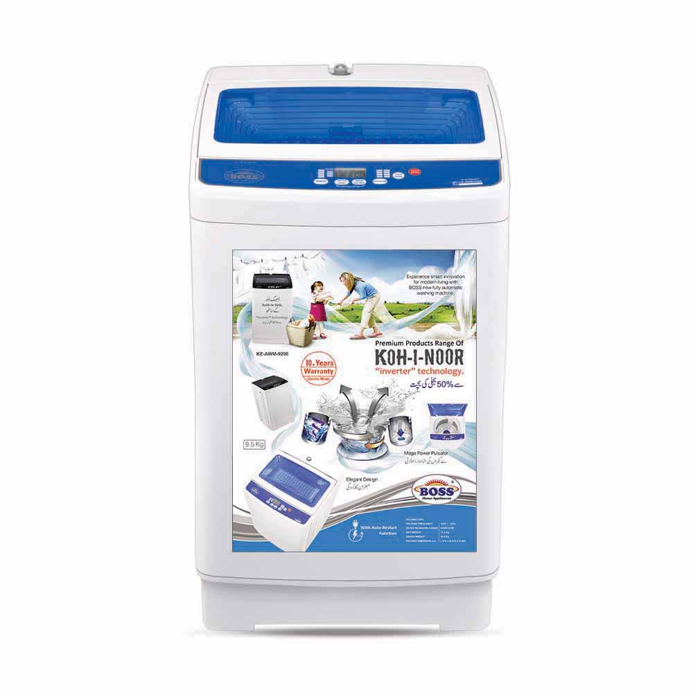BOSS Fully Automatic Washing Machine | AWM 9200 White