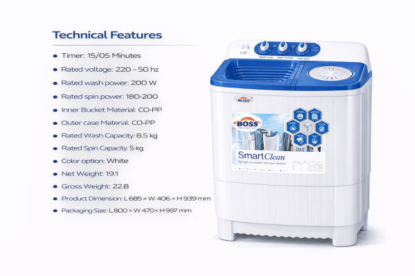 997416a9-a51a-4d66-8537-761133d83924 KE-9500 BS White Washing Machine Twin Tub