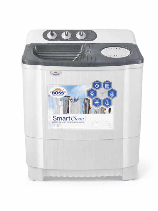 BOSS_Grey_White_Background_Download KE-8500-BS Gray Twin Tub Washing Machine