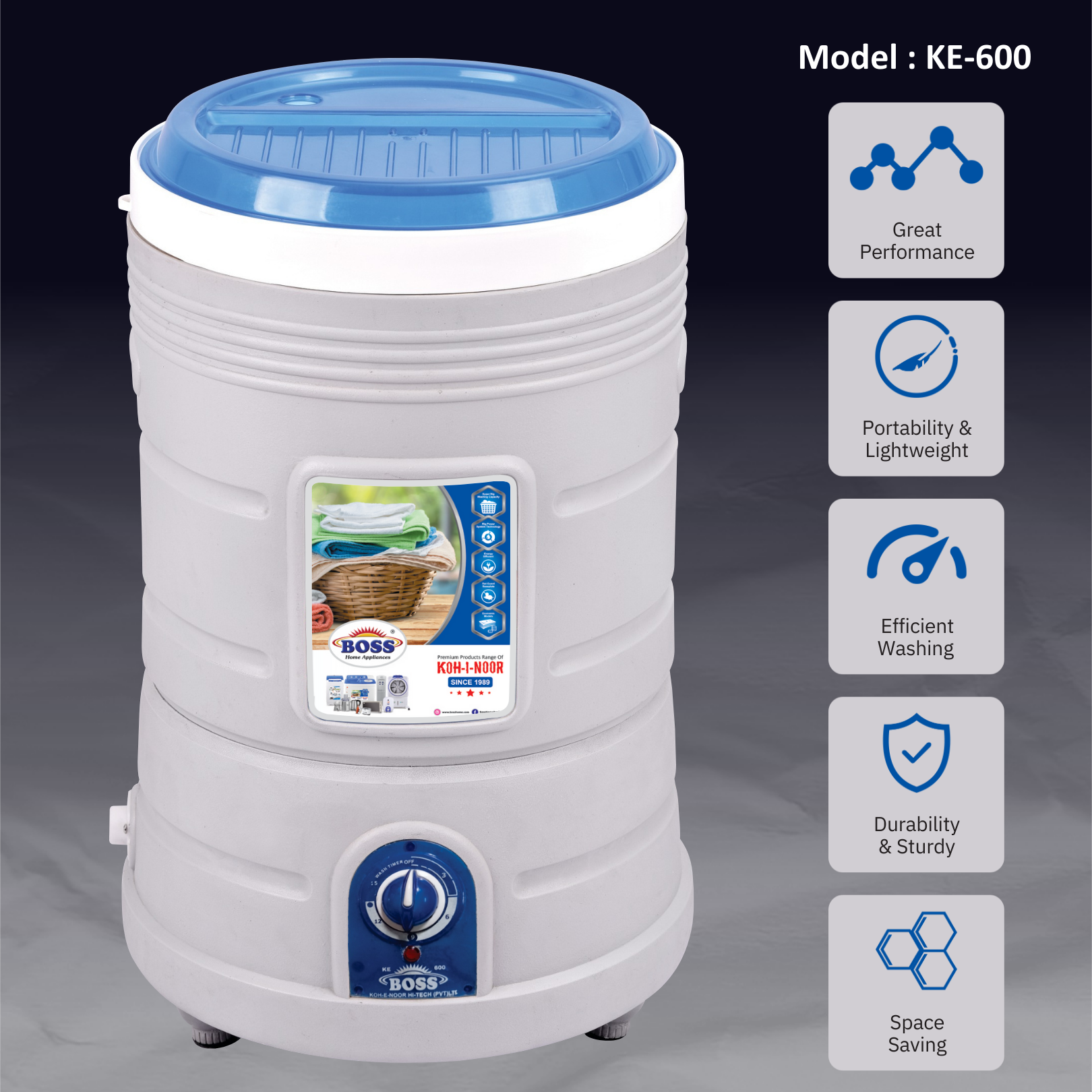 Baby Washing Machine KE-600 (4Kg) - Image 3