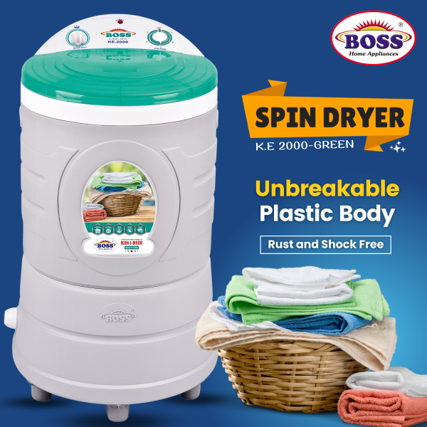 Spin Dryer K.E 2000-Green 9Kg