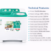 36cc45c6-a134-4872-a7a0-1d04a699f8f2 KE.15000-BS-S Green (Steel Spiner) Platinum Series Twin Tub Washing Machine