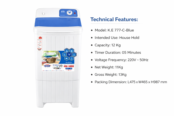 7121034d-b997-4fff-bd06-abd8ba119301 K.E 777-C-Blue Spin Dryer