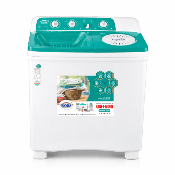 9685fedb-5e48-4199-8115-5d44bca47118 KE.15000-BS-S Green (Steel Spiner) Platinum Series Twin Tub Washing Machine