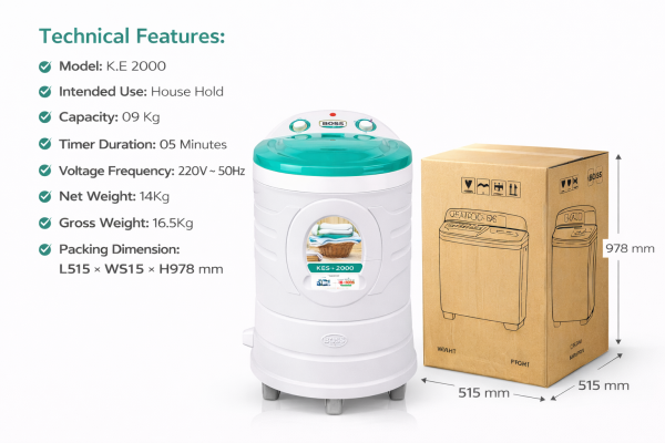 fe1fb97a-f681-4ba0-a904-ce7262725522 K.E 2000-Green Platinum Series Spin Dryer