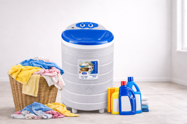 5b05c1d3-d229-49bf-ad67-b03b79bbd8bb KE-2000-S Blue Round Shape Spin Dryer