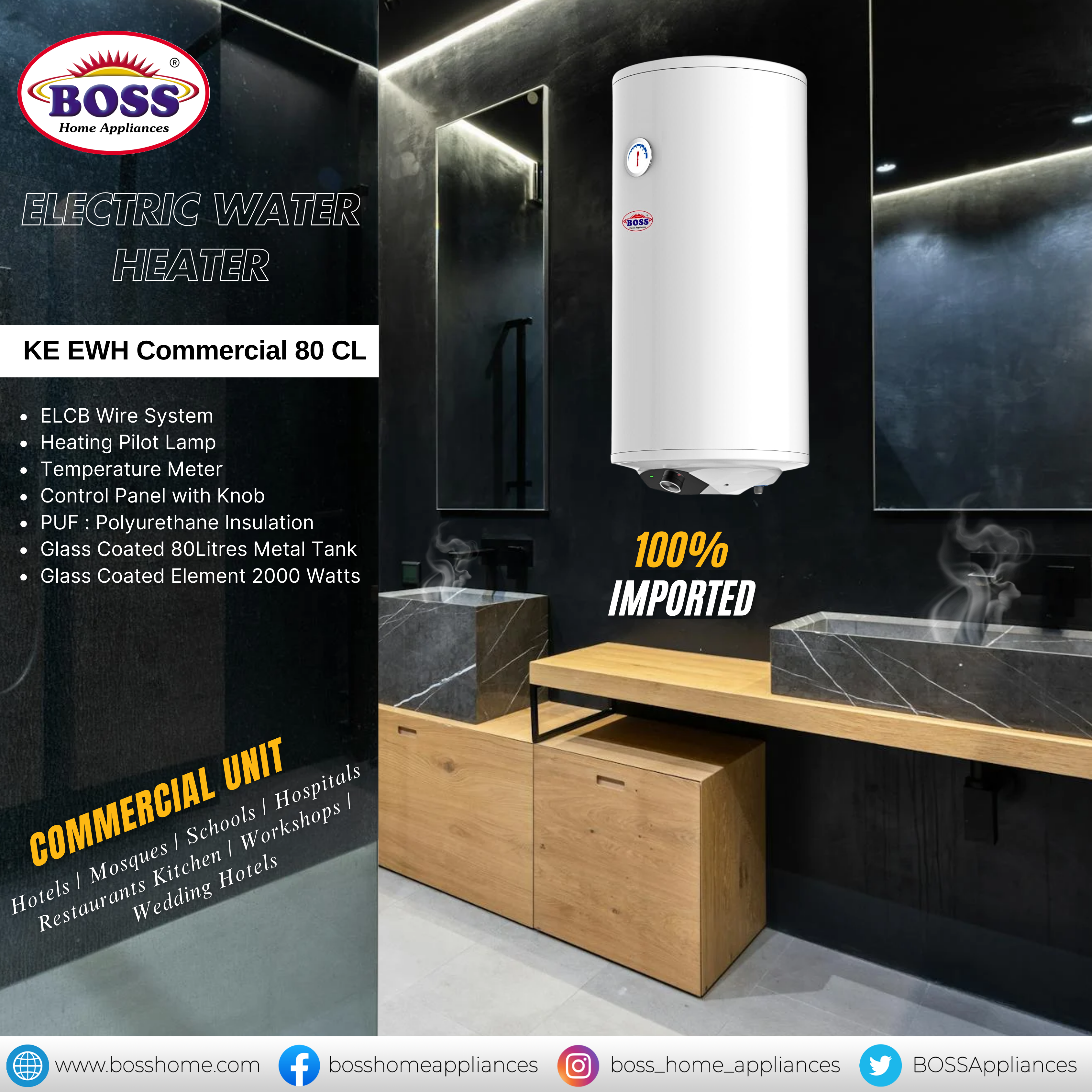 KE EWH Commercial 80CL (100% Imported) - Image 3