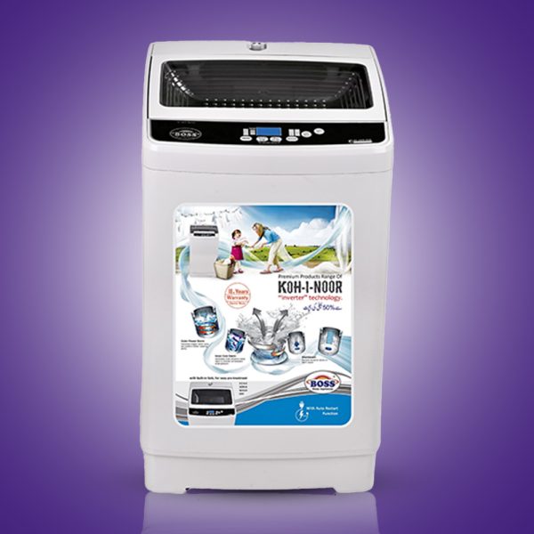 Automatic Washing Machine KE-AWM-9200 Classic Black Gray Dumping Door BS (10-Kgs)