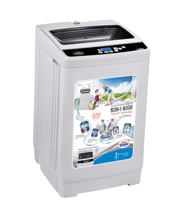 Automatic Washing Machine KE-AWM-9200 Classic Black Gray Dumping Door BS (10-Kgs)