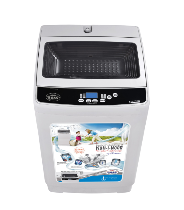 Automatic Washing Machine KE-AWM-9200 Classic Black Gray Dumping Door BS (10-Kgs)