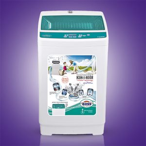 washingmachine auto-green-10-kg Automatic Washing Machine KE-AWM-9200 Classic Green White Dumping Door BS (10-Kgs)