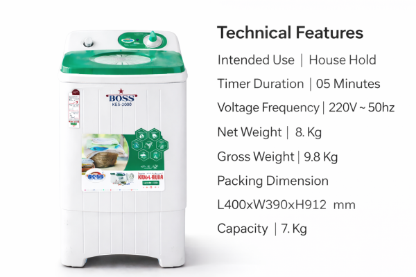 7bd341a4-ce1e-4dbb-91b1-b25ec341abc3 K.E 400+BS-Green Platinum Series Spin Dryer
